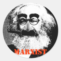Hoja de Pegatinas Karl "MARXIST" de 20