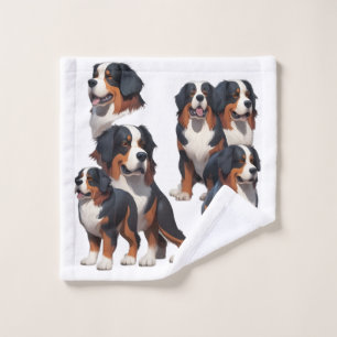 Hoja de personaje ilustrada del perro de montaña b