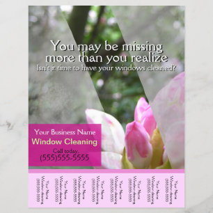 Hoja de promoción brillante para negocio de lavado