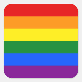 hoja de seis grandes pegatinas del arco iris