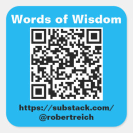 Hoja de seis pegatinas cuadrados de 3 pulgadas.