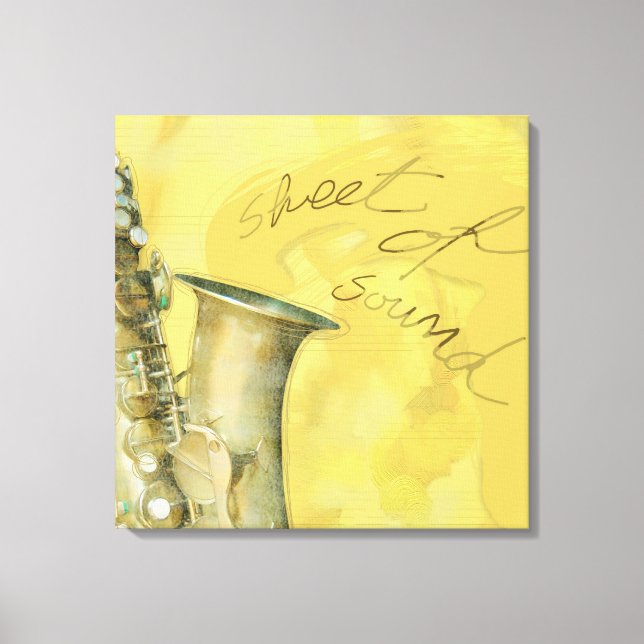 Hoja de sonido, lienzo (Anverso)