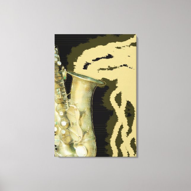 Hoja de sonido, lienzo (Anverso)