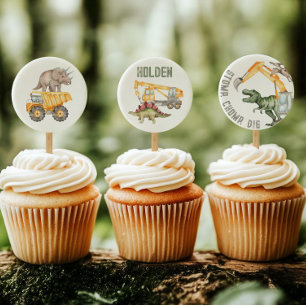 Hoja de topes de tarta Dino-Dig