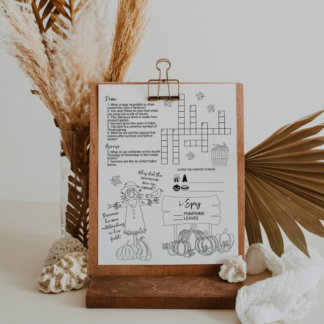 Hoja de trabajo de actividad de otoño para niños (Subido por el creador)