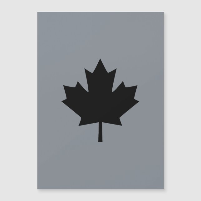 Hoja decorativa negra canadiense de arce (Anverso)