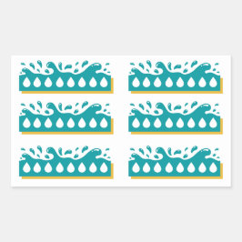 Hoja del Pegatina del diario de entrada de agua