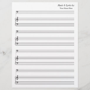 Hoja en blanco Música de 4 brasas y piano