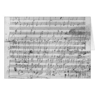 Hoja manuscrita de la cuenta para el opus de la