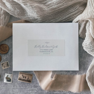 Hoja mínima Etiquetas de direcciones de invitado