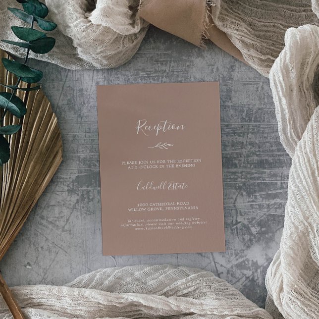 Hoja mínima | Tarjeta de cierre de recepción neutr (Subido por el creador)