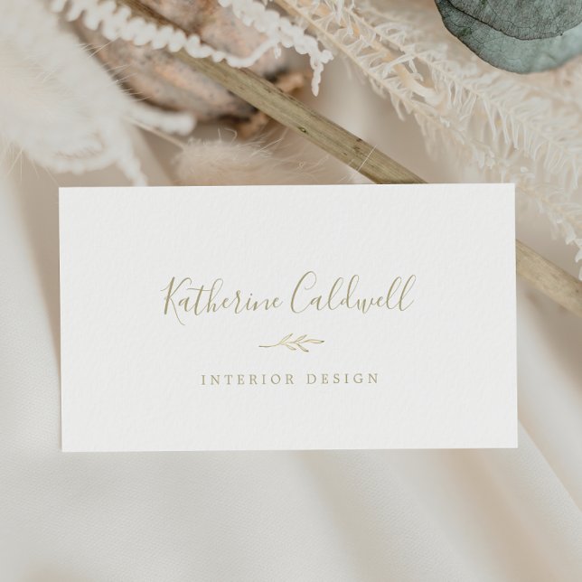 Hoja mínima | Tarjeta de visita Gold (Subido por el creador)