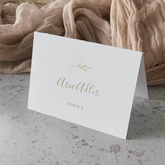 Hoja mínima | Tarjetas Gold Boda Place (Subido por el creador)