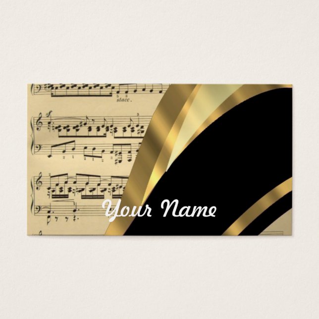 Hoja musical elegante (Frente)