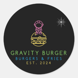 Hoja Pegatina de Burger Gravity Burger