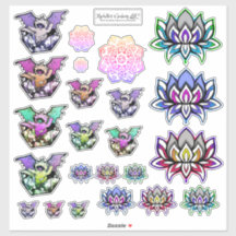 Hoja Pegatina de Moda Geeky