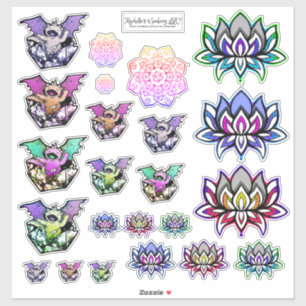 Hoja Pegatina de Moda Geeky