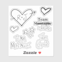 Hoja pegatina Romeo + Julieta