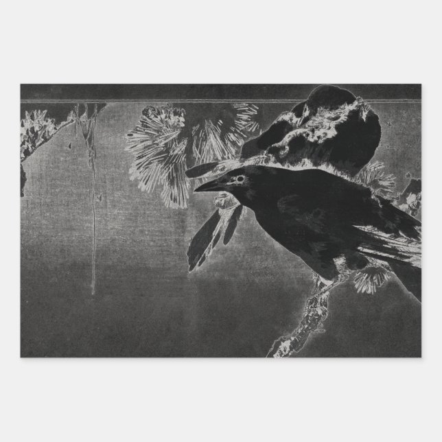 Hoja plana de envolver HALLOWEEN de 3 (Anverso)