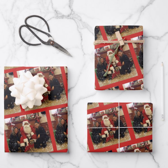 Hoja plana de envolvimiento personalizada de papel (Anverso)