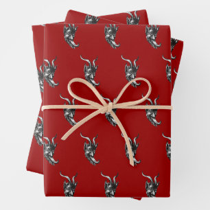 Hoja plana de Krampus de papel de relleno de 3