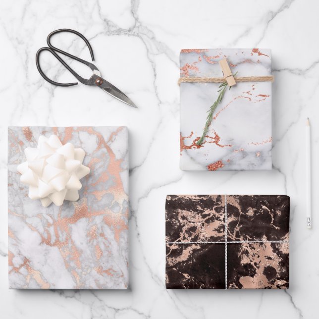 Hoja plana de papel de envolvimiento de oro Rosa d (Anverso)