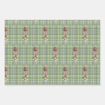 Hoja plana de papel de envolvimiento de topie y en