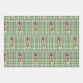 Hoja plana de papel de envolvimiento de topie y en