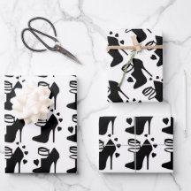 Hoja plana de papel de envolvimiento de zapatos ne