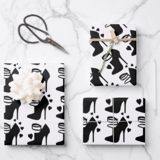 Hoja plana de papel de envolvimiento de zapatos ne