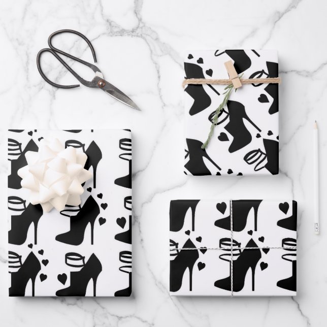 Hoja plana de papel de envolvimiento de zapatos ne (Anverso)