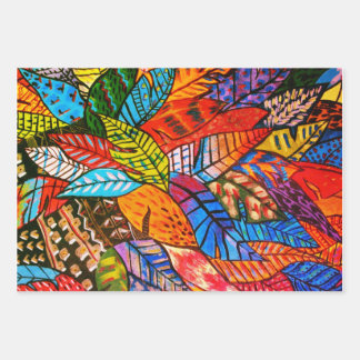 Hoja plana de papel de envolvimiento - Diseño de h