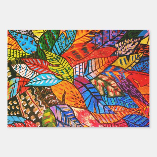 Hoja plana de papel de envolvimiento - Diseño de h (Anverso)