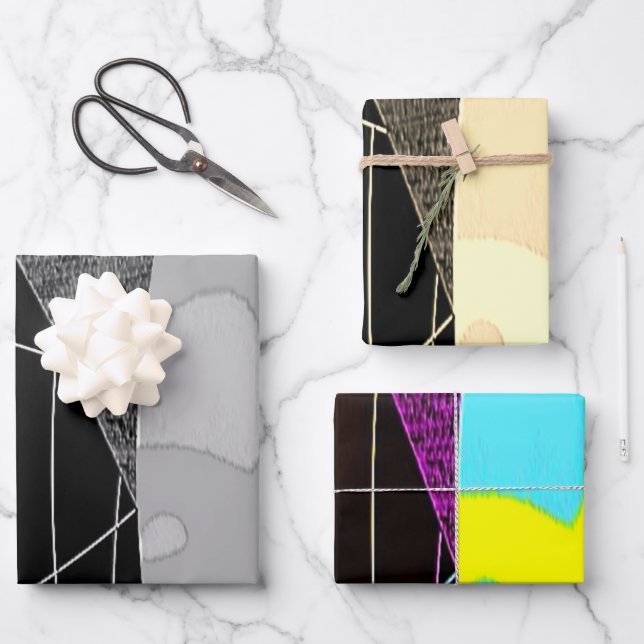 Hoja plana de papel de envolvimiento "escrunchies" (Anverso)