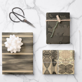 Hoja plana de papel de envolvimiento "Sepia Touch"