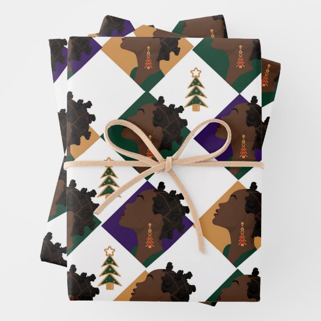 Hoja plana de papel violeta de bantú de 3 (In situ)