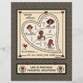 Hoja plana dividida o unida de 8,5" x11"