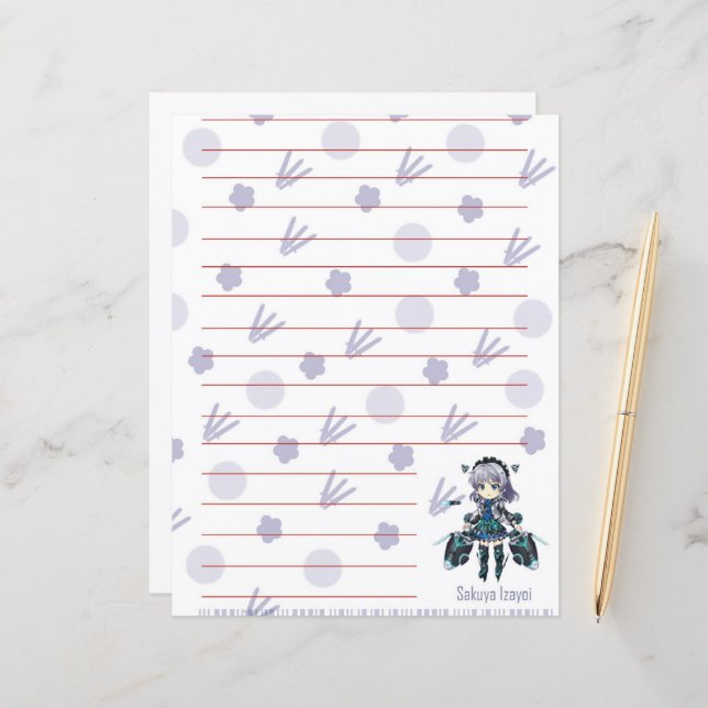 Hoja Sakuya Izayoi TOUHOU LOSTWORD (Anverso/Reverso In Situ)