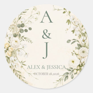 Hoja: Sello de Boda Botánico Personalizado y Elega