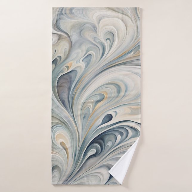 Hojas abstractas (Toalla de baño)