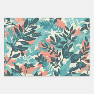 Hojas abstractas de camuflaje