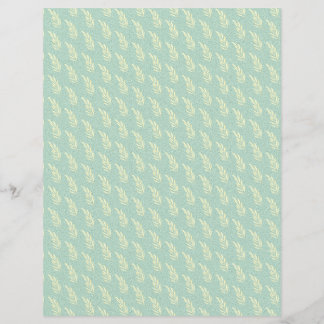 Hojas blancas en hojas de papel texturadas azules
