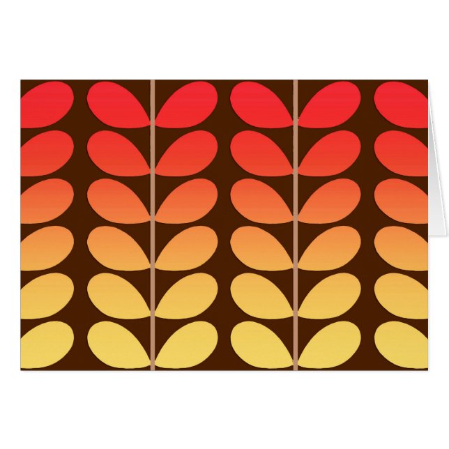 Hojas danesas de mediados del siglo, marrones, Nar (Anverso (Horizontal))