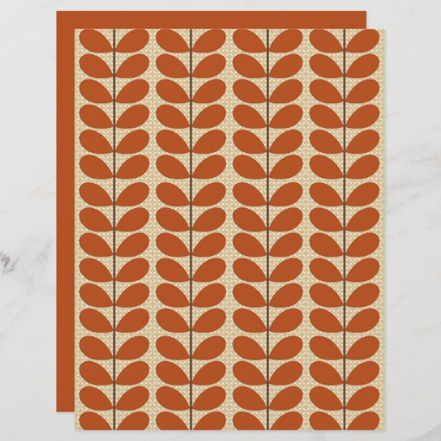 Hojas danesas de mediados del siglo, roya marrón y (Anverso / Reverso)