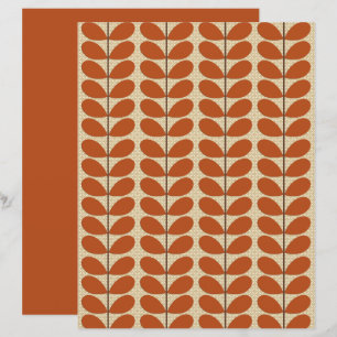 Hojas danesas de mediados del siglo, roya marrón y