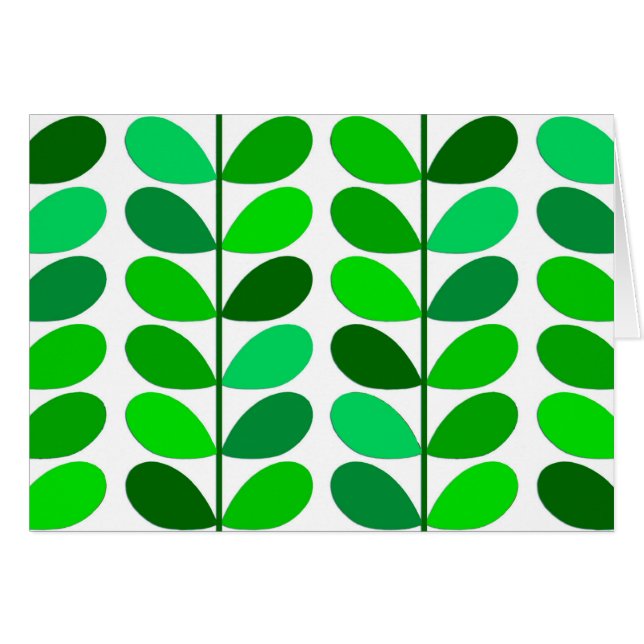 Hojas danesas de mediados del siglo, verde esmeral (Anverso (Horizontal))