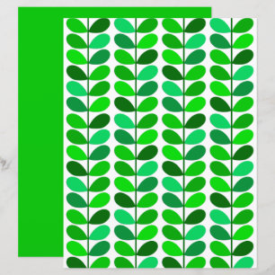 Hojas danesas de mediados del siglo, verde esmeral