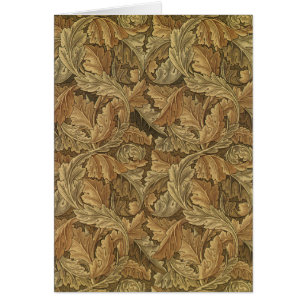 Hojas de Acanthus por William Morris, textil antig