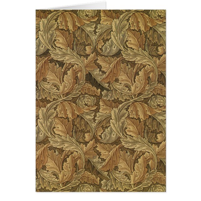 Hojas de Acanthus por William Morris, textil antig (Frente)