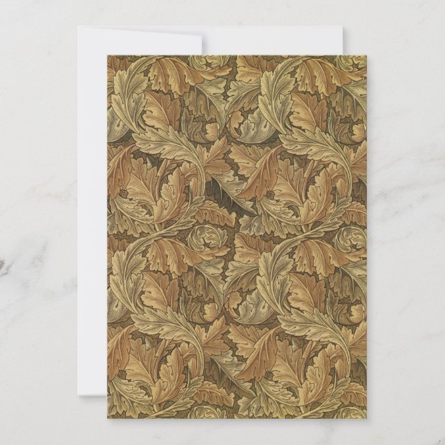 Hojas de Acanthus por William Morris, textil antig (Anverso)